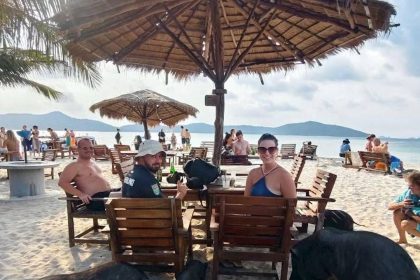 Plage aménagée sur une île du golfe de Thaïlande