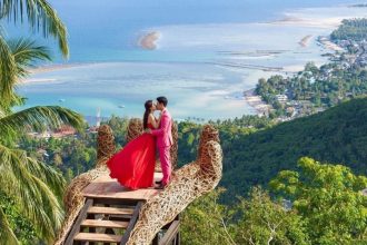 Point de vue sur la côte de Ko Samui