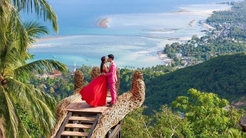 Point de vue sur la côte de Ko Samui